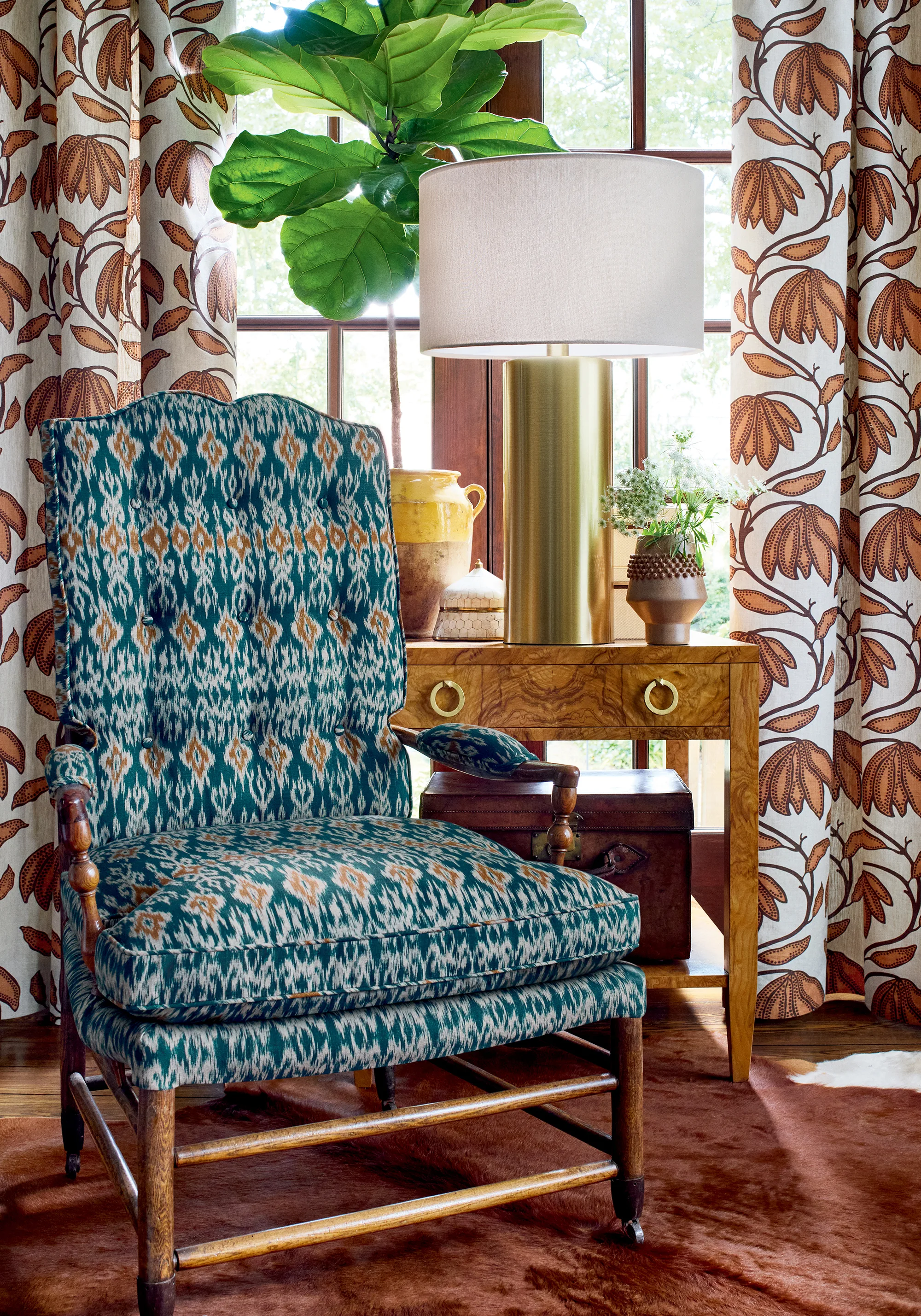 Thibaut Atlas Ikat in Mineral (F912048)