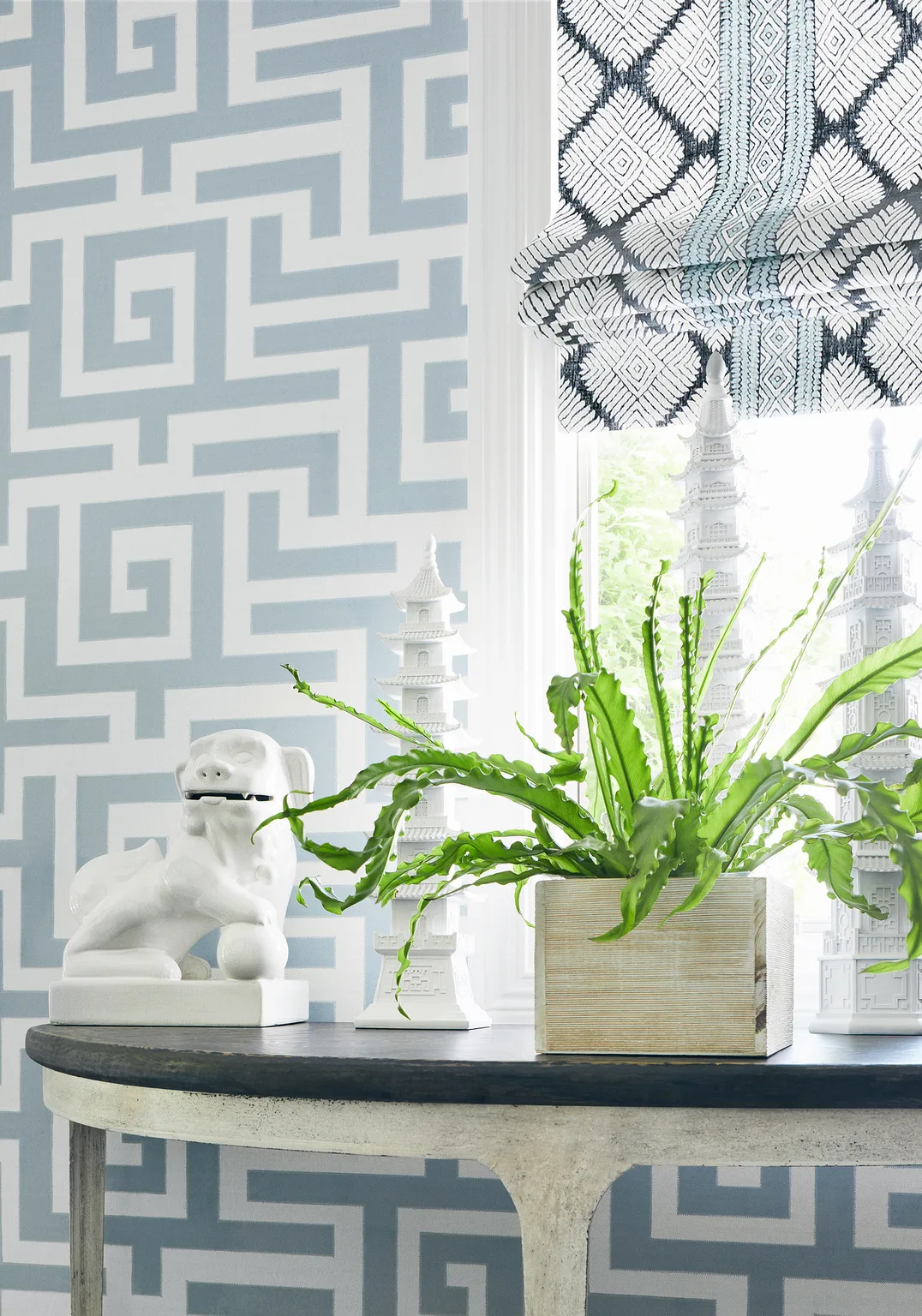 Thibaut Austin in Black and Mineral Blue (F913250)