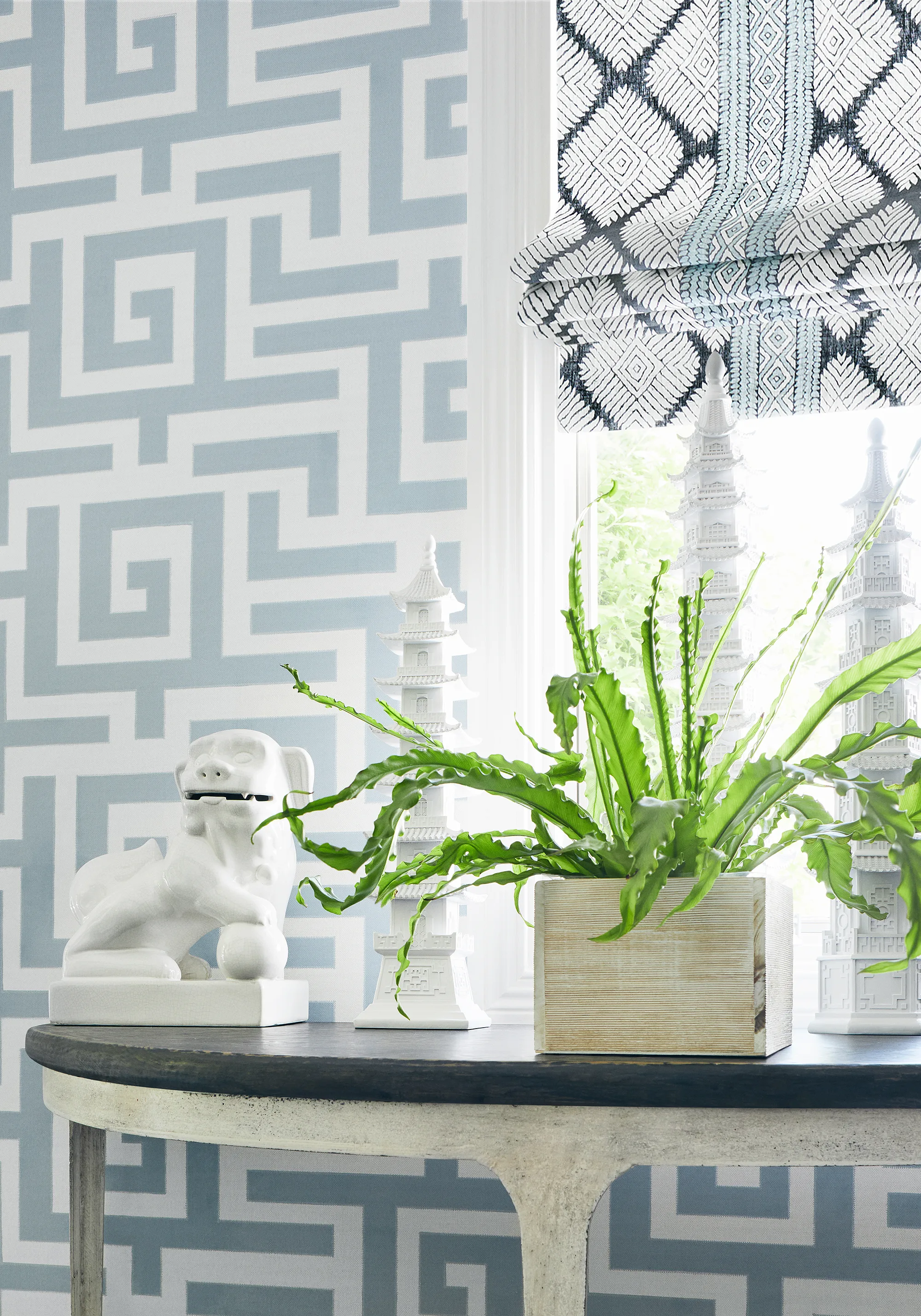 Thibaut Austin in Black and Mineral Blue (F913250)
