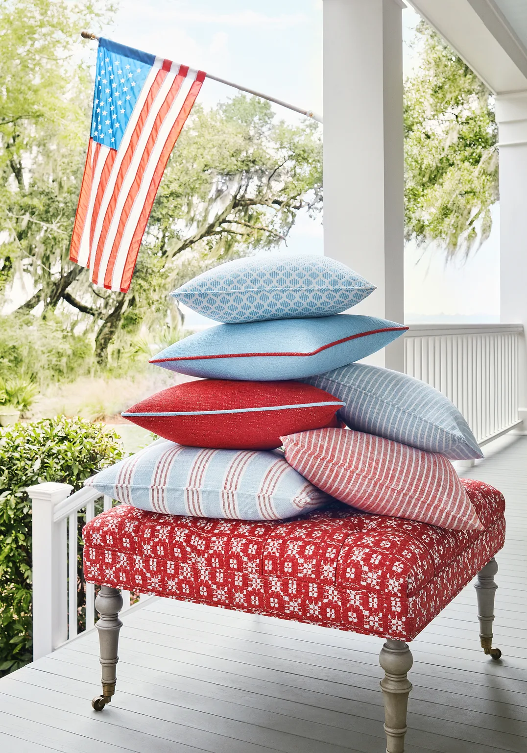 Thibaut Bayside Stripe in Sky (W73476)
