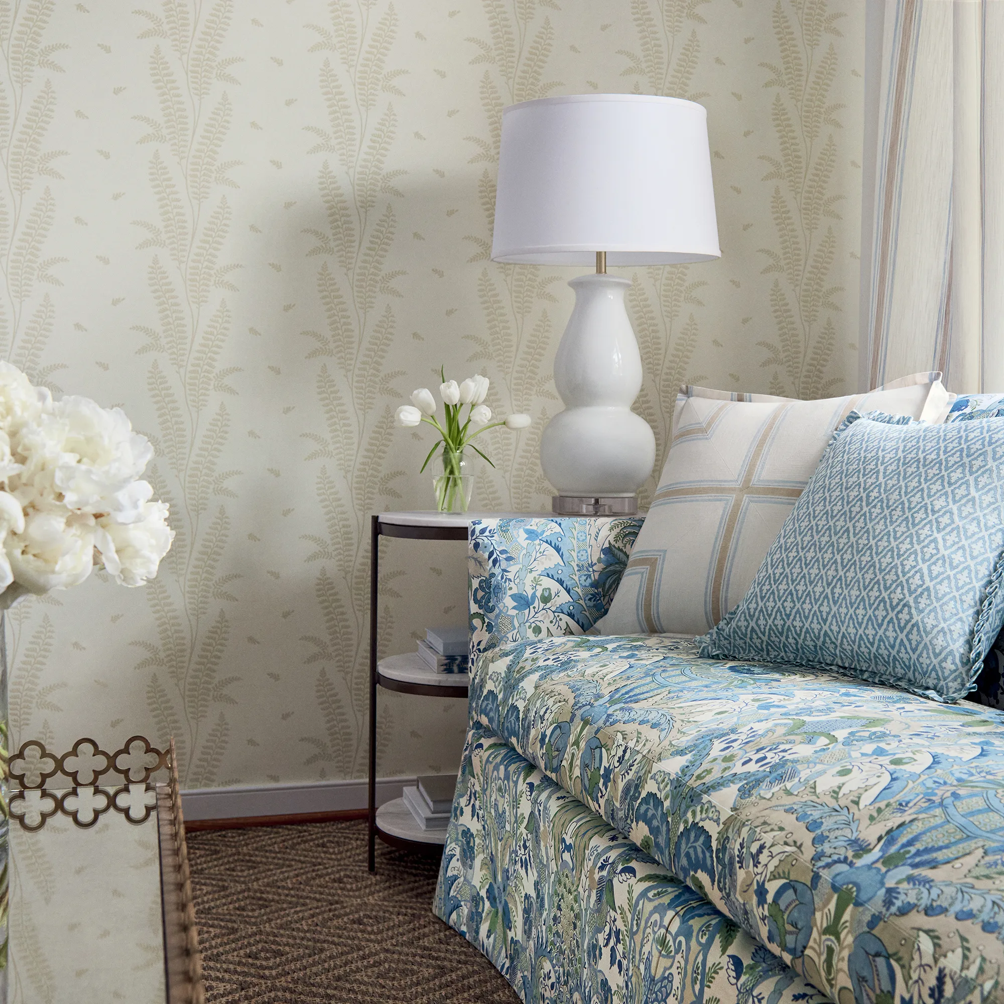Anna French Beckley Stripe in Sky (AW57823)