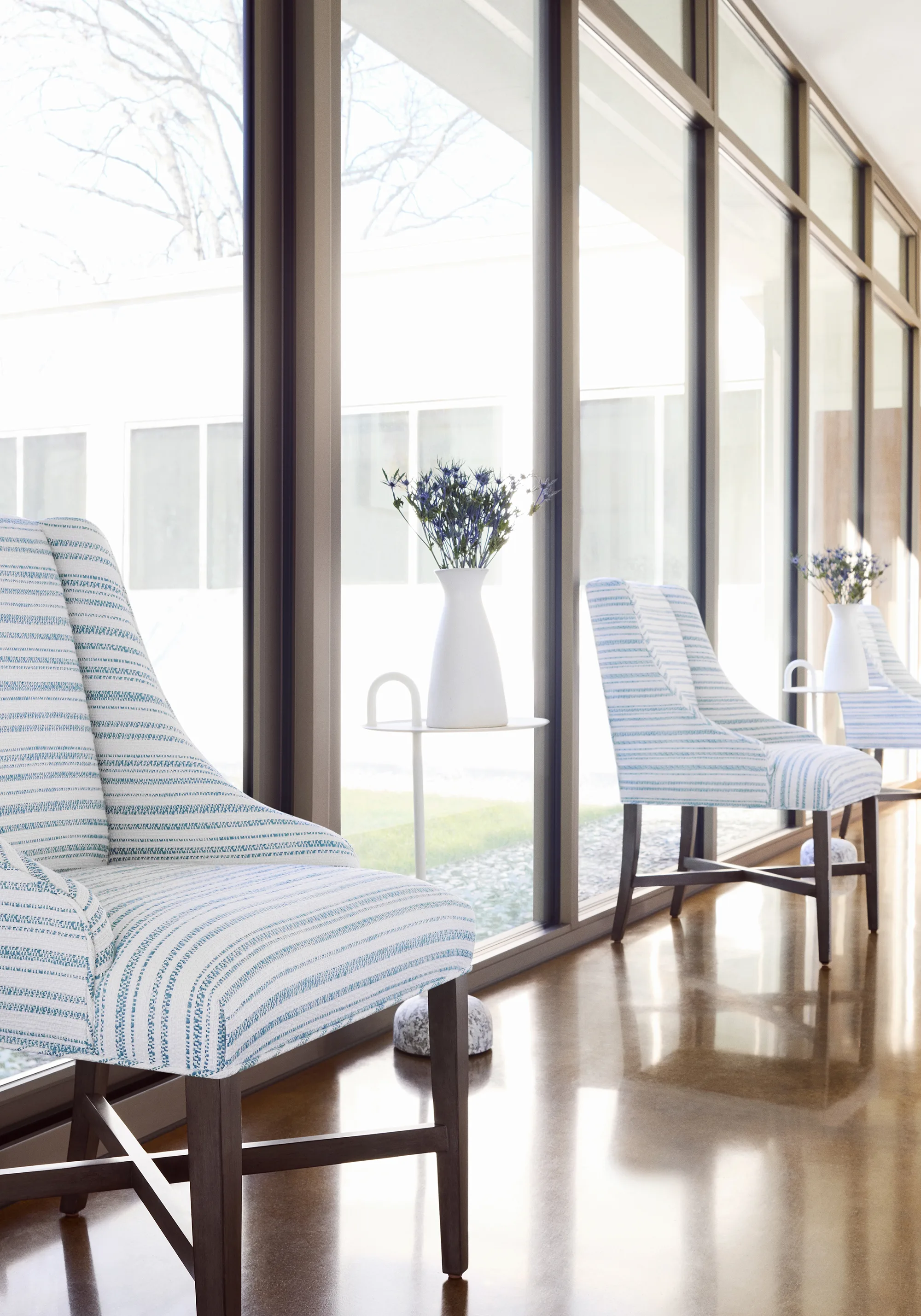 Thibaut Bellano Stripe in Ocean (W77152)