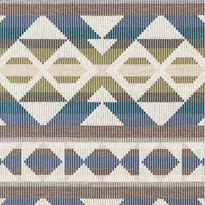 Thibaut Berber Blanket in Green and Blue (W712027)