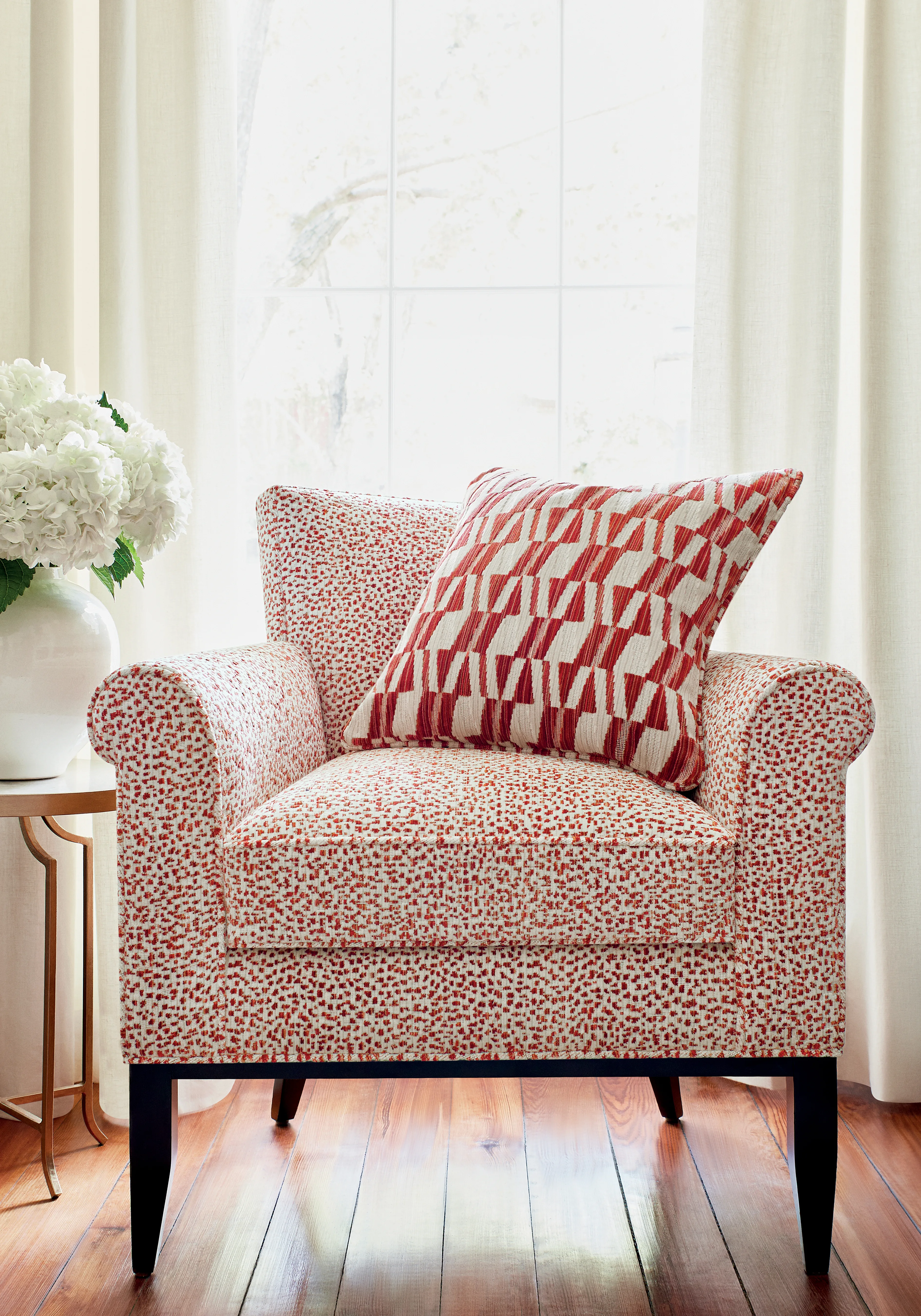 Thibaut Bossa Nova Velvet in Persimmon (W72808)