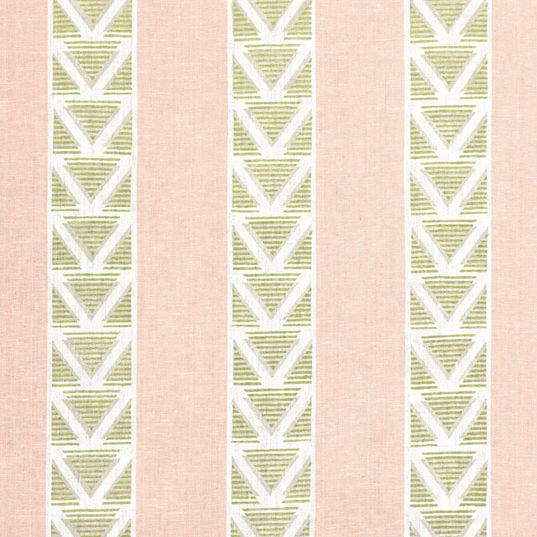 Anna French Burton Stripe in Blush and Green (AF23163)