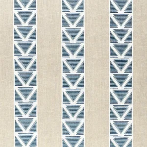 Anna French Burton Stripe in Linen and Navy (AF23124)
