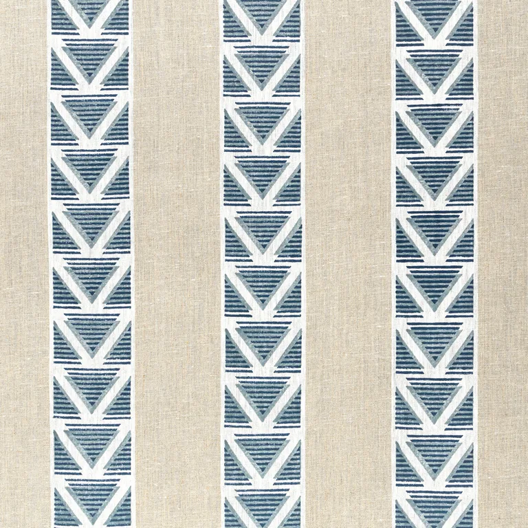 Anna French Burton Stripe in Linen and Navy (AF23124)