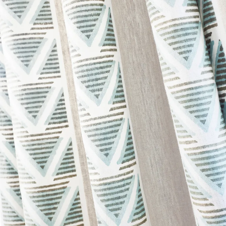 Anna French Burton Stripe in Linen and Turquoise (AF23121)