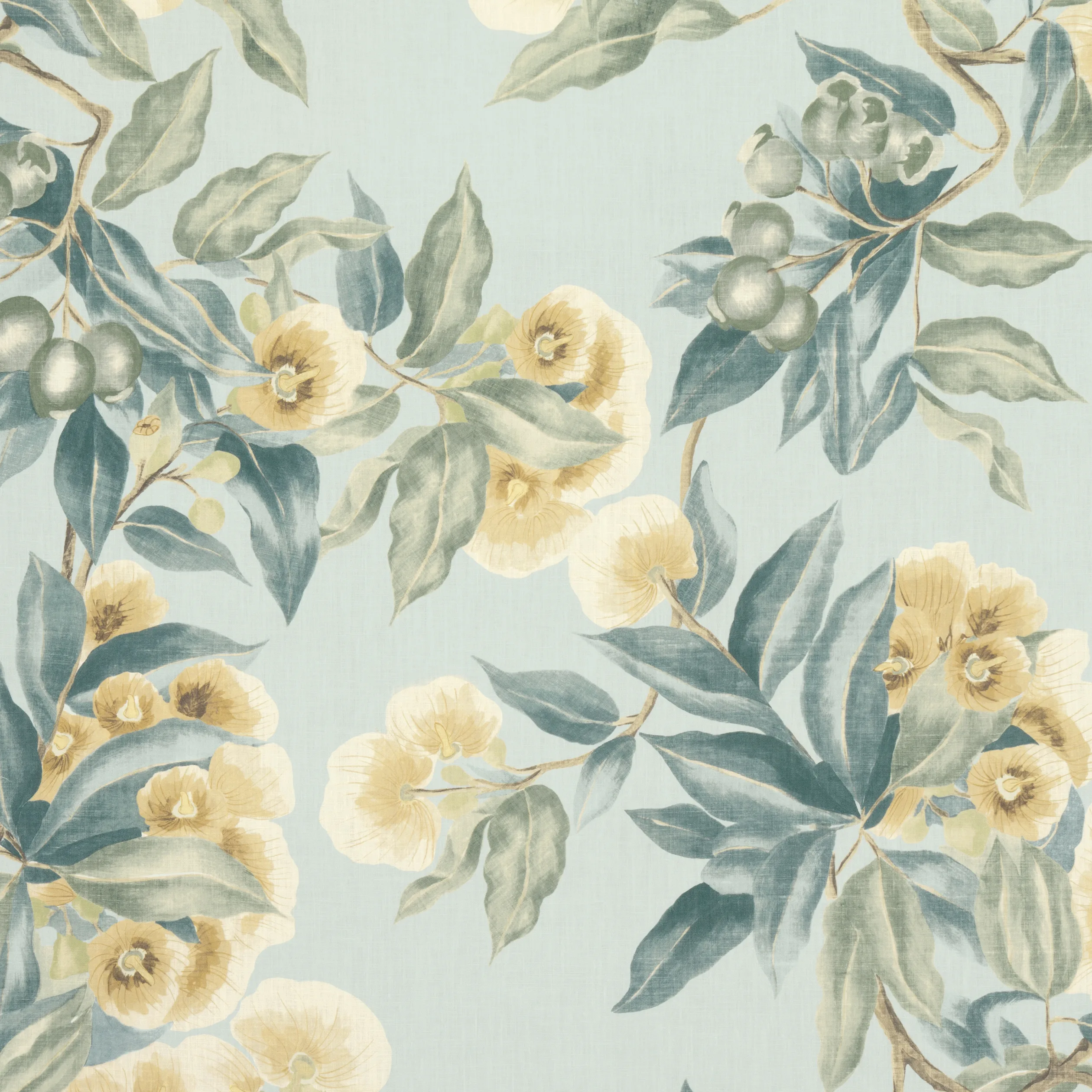 AF24552 | Camellia Garden – Soft Gold