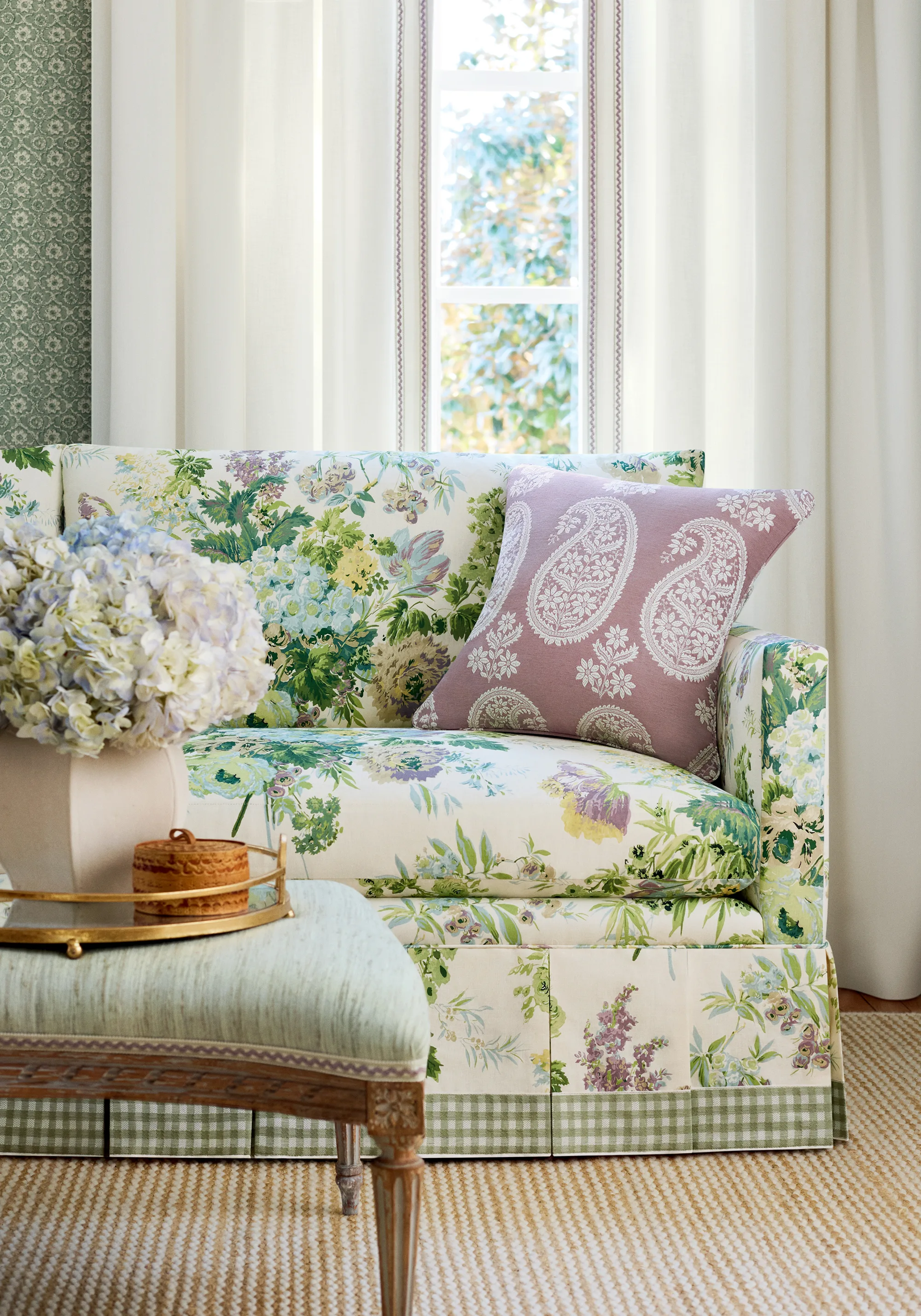 Anna French Campania Paisley in Lavender (AW16109)
