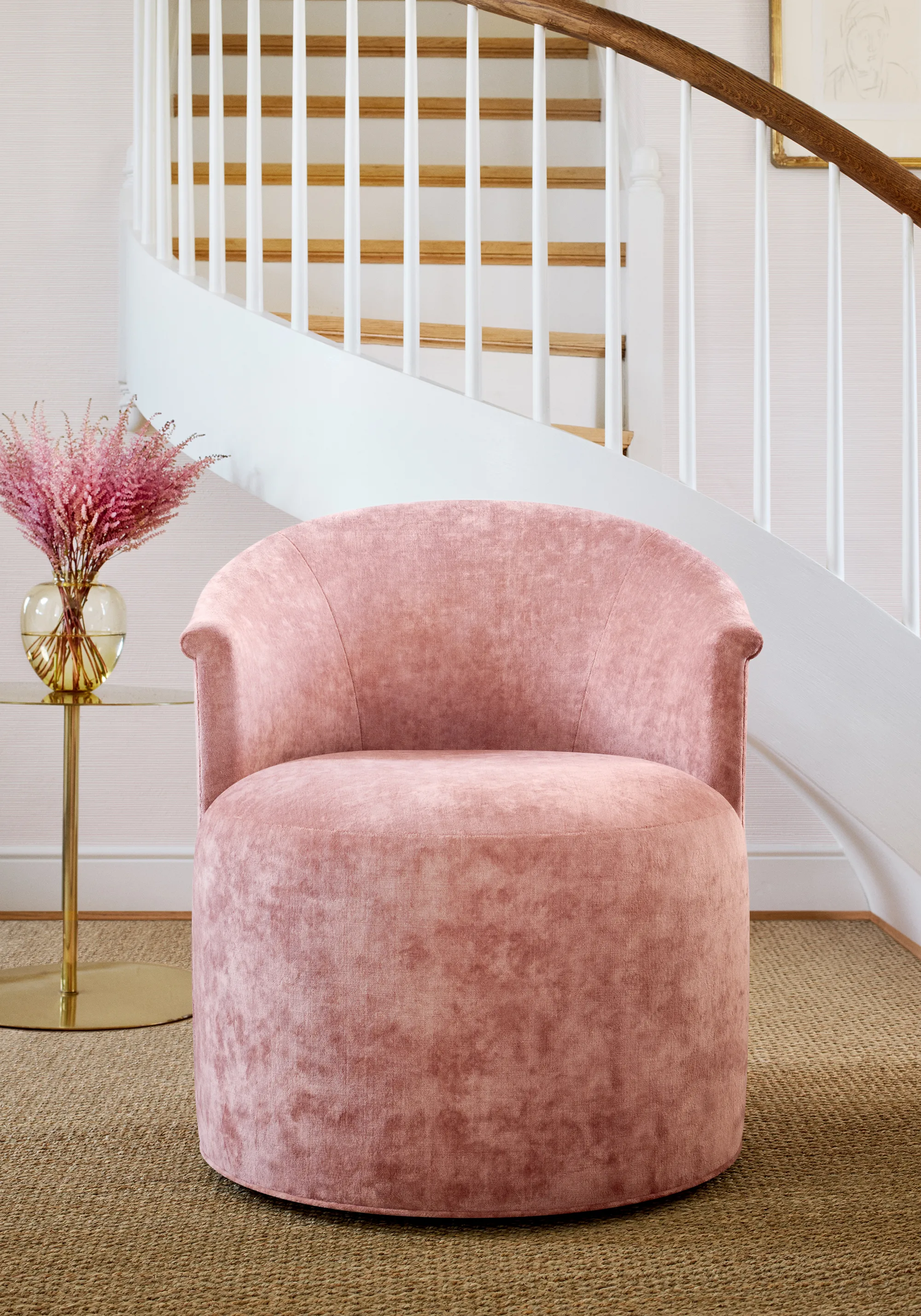 Thibaut Celeste Velvet in Blush (W8969)