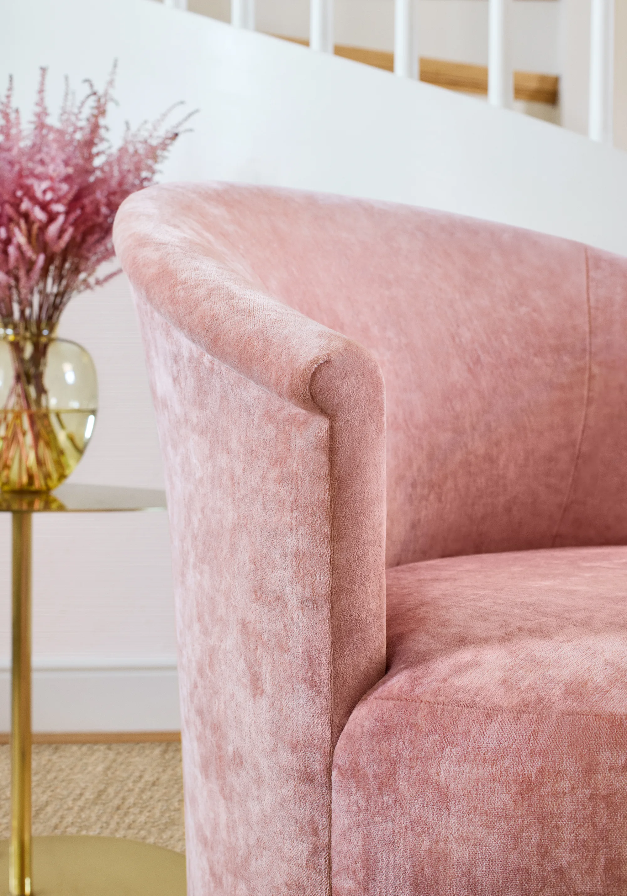 Thibaut Celeste Velvet in Blush (W8969)