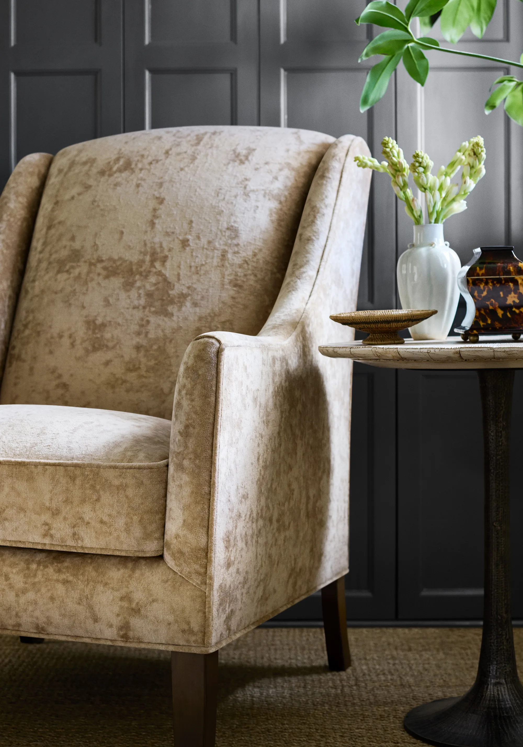 Thibaut Celeste Velvet in Camel (W8968)