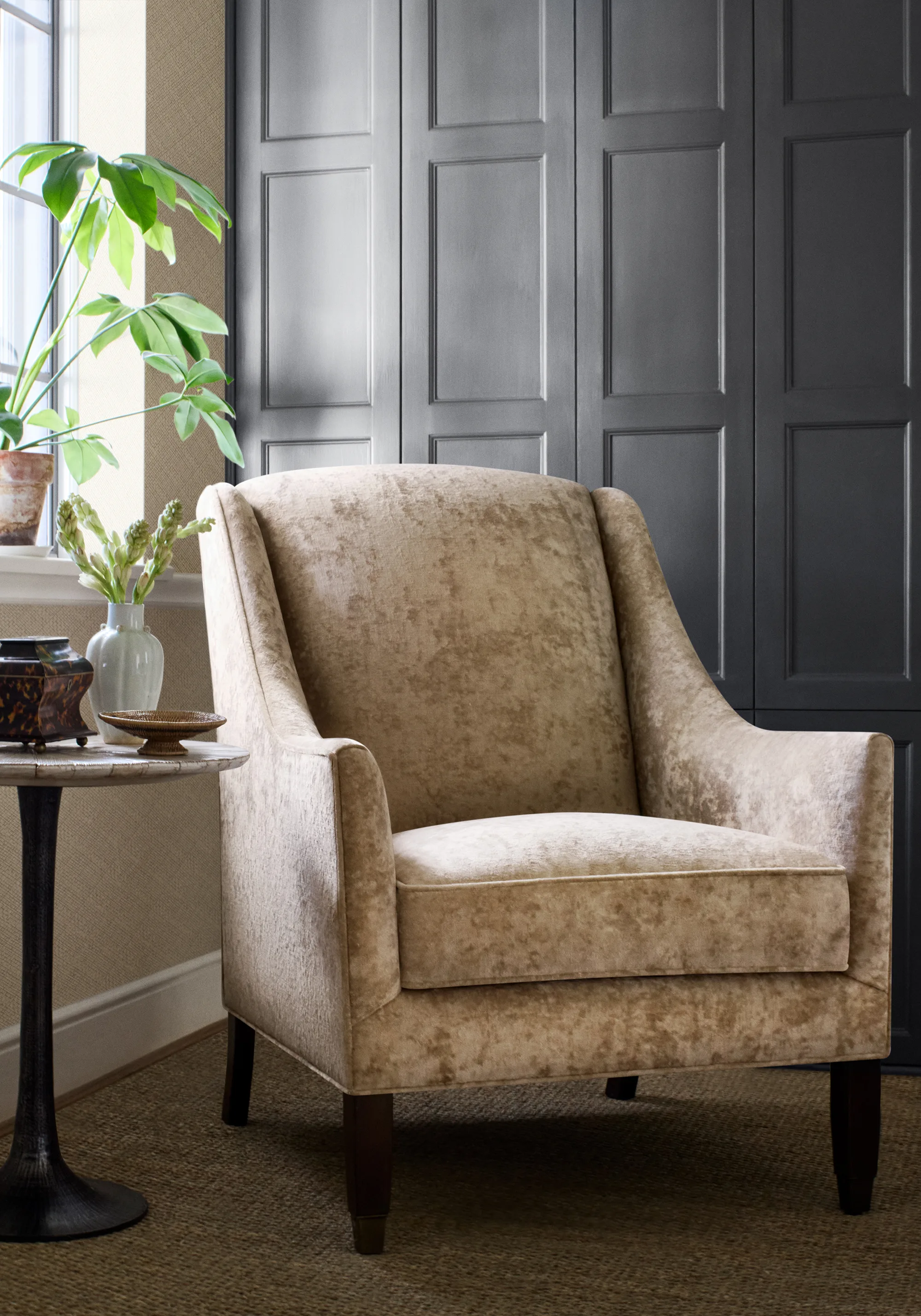 Thibaut Celeste Velvet in Camel (W8968)
