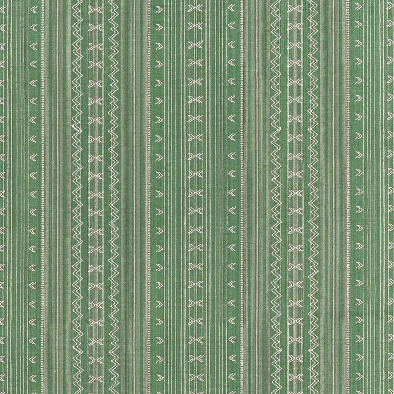 Thibaut Charter Stripe Embroidery in Green (W736458)