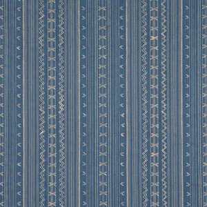 Thibaut Charter Stripe Embroidery in Navy (W736456)