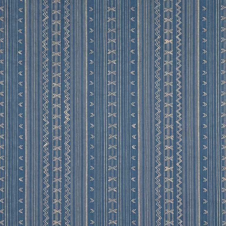 Thibaut Charter Stripe Embroidery in Navy (W736456)
