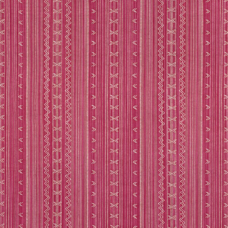 Thibaut Charter Stripe Embroidery in Raspberry (W736454)