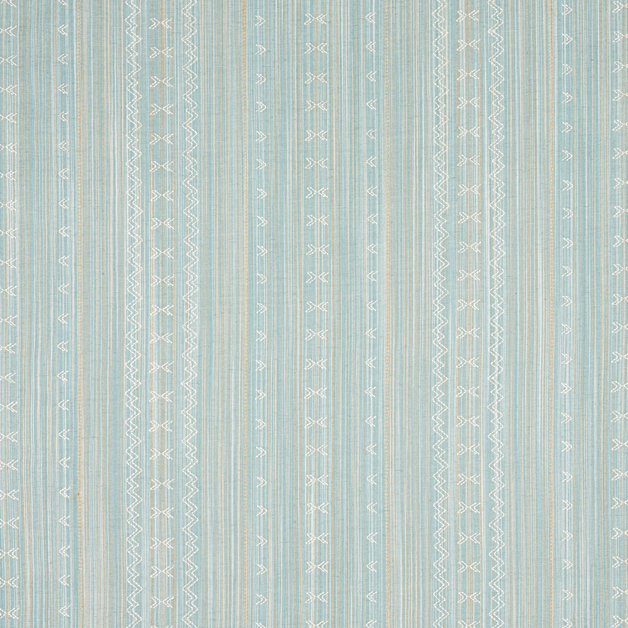 Thibaut Charter Stripe Embroidery in Seaglass (W736455)