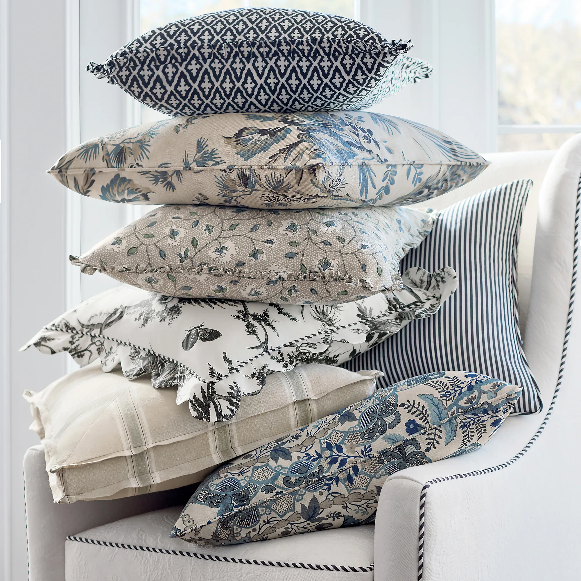 Anna French Chelsea in Slate and Linen (AF57842)