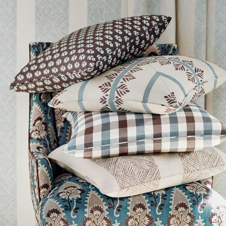 Anna French Clipperton Stripe in Blue on Natural (AF15129)