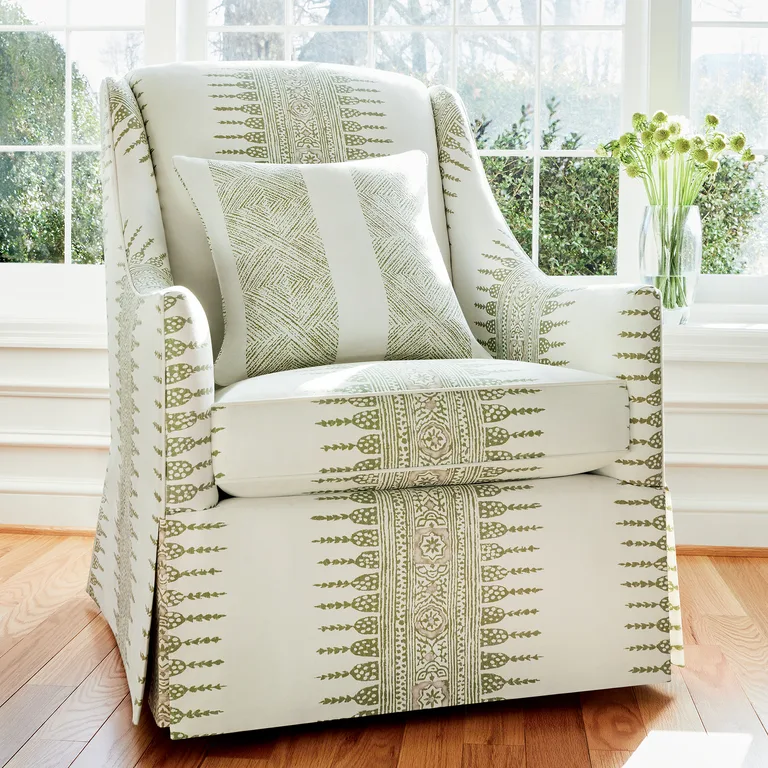 Anna French Clipperton Stripe in Green (AF15125)