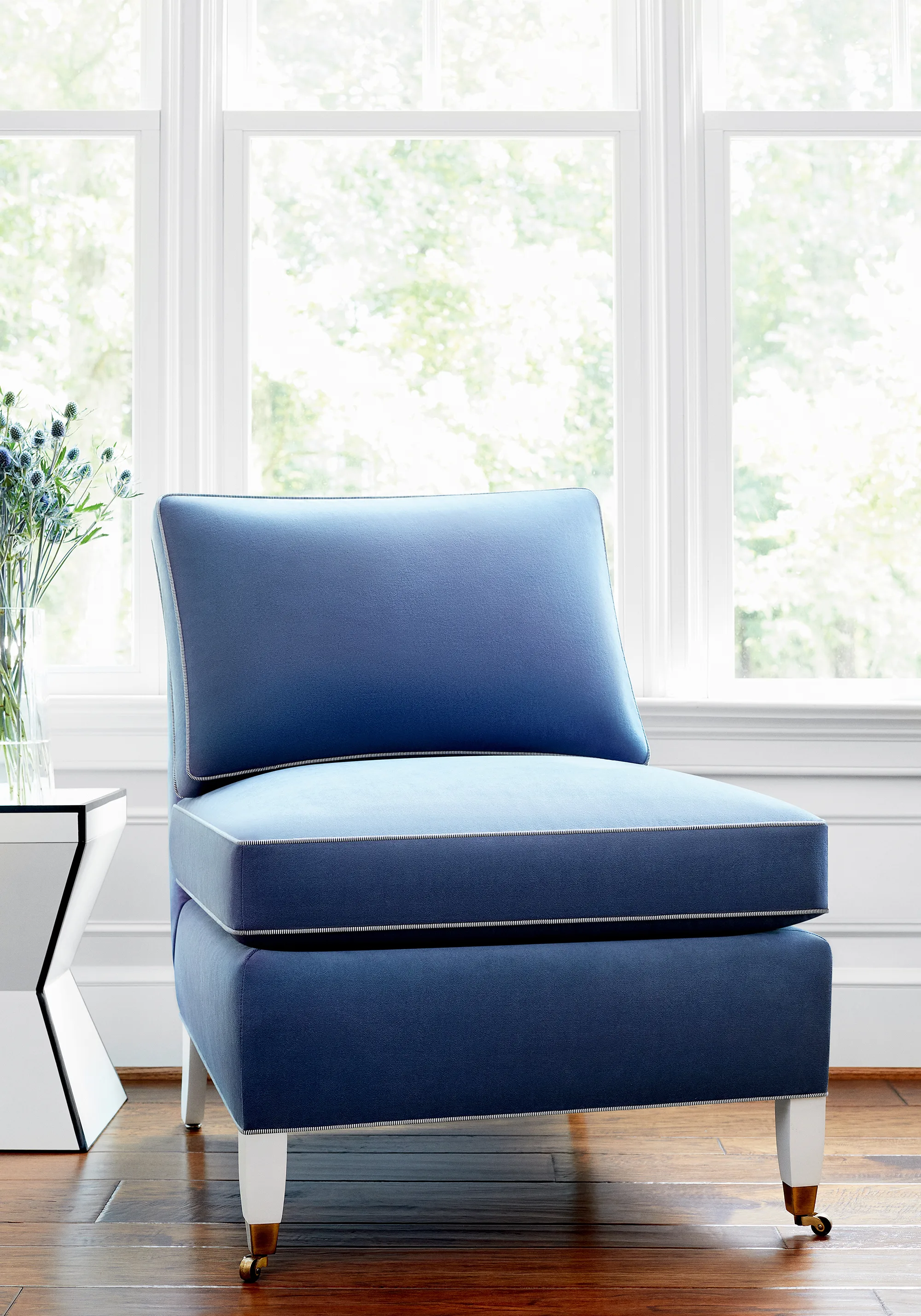 Thibaut Club Velvet in Cadet (W7241)