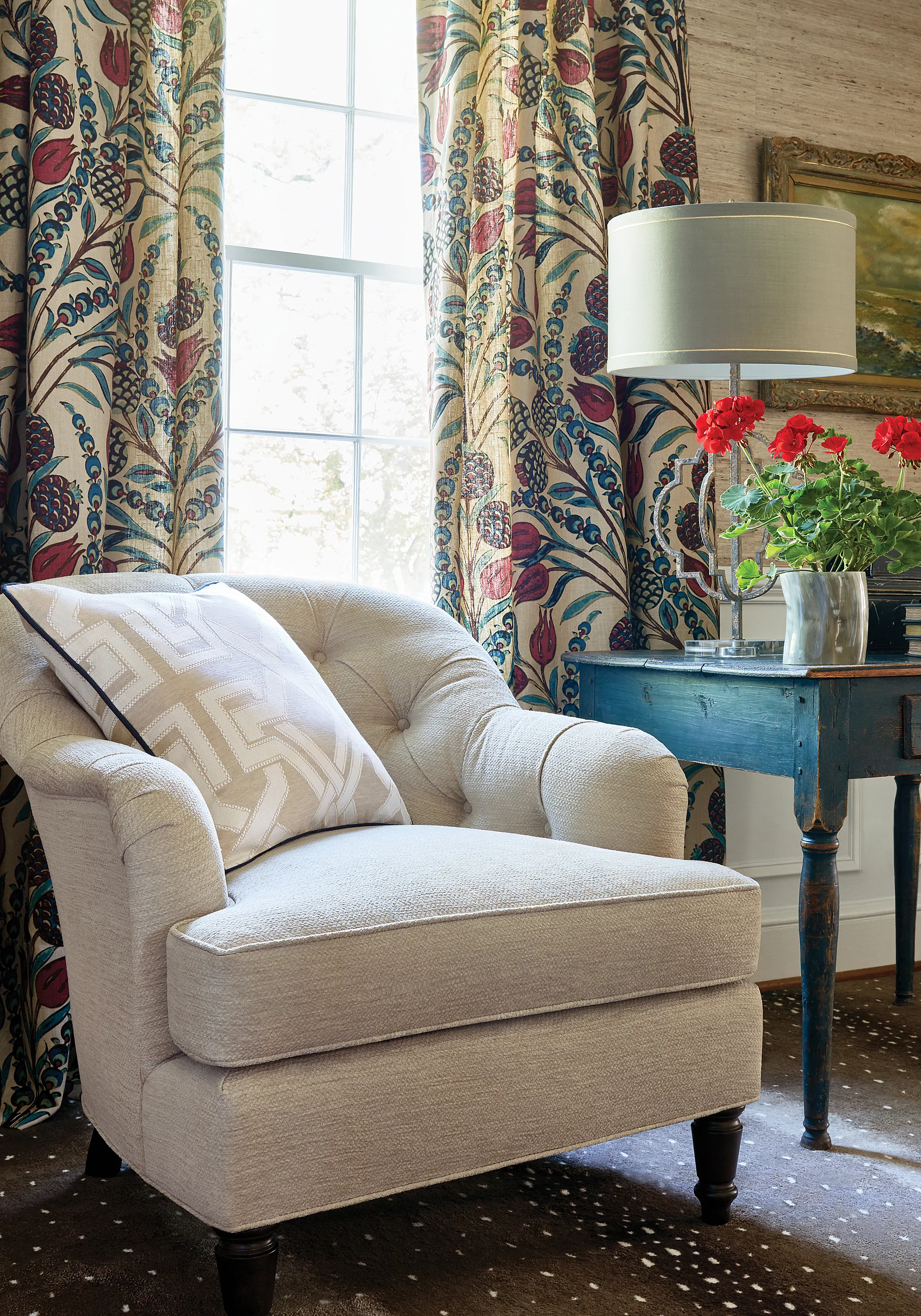 Thibaut Corneila in Red and Teal (F972601)