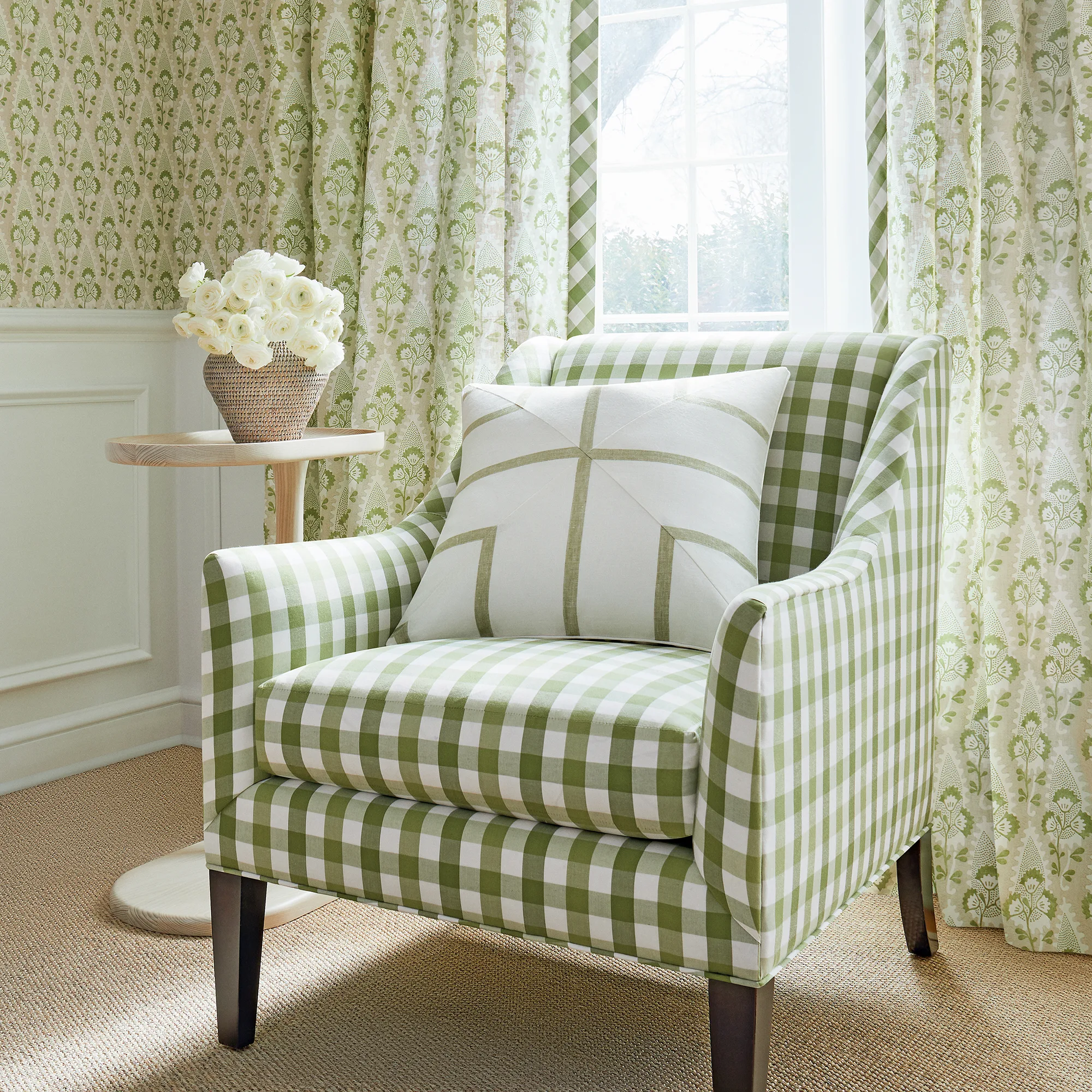 Anna French Cornwall in Green and Beige (AF15121)