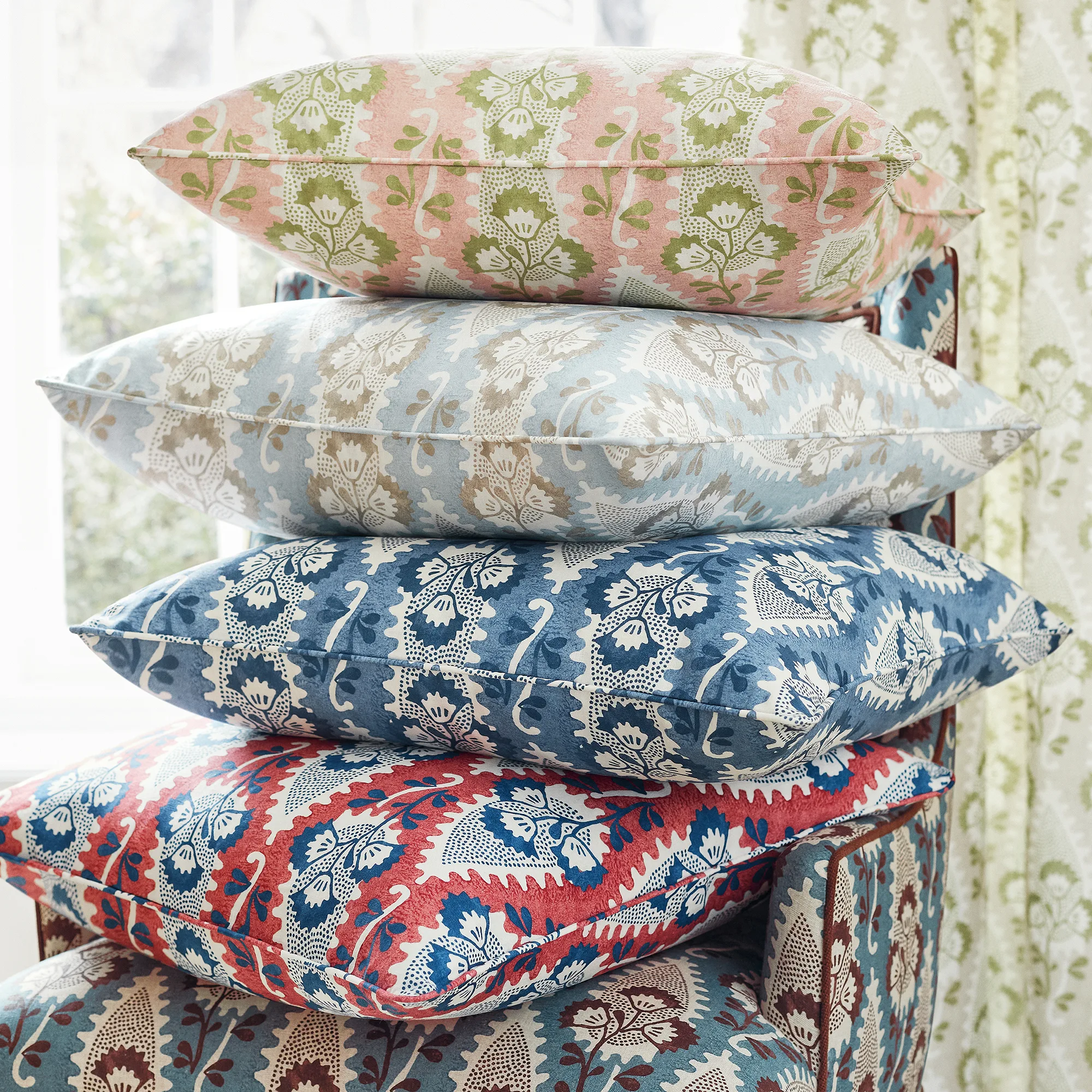 Anna French Cornwall in Red and Blue (AF15124)