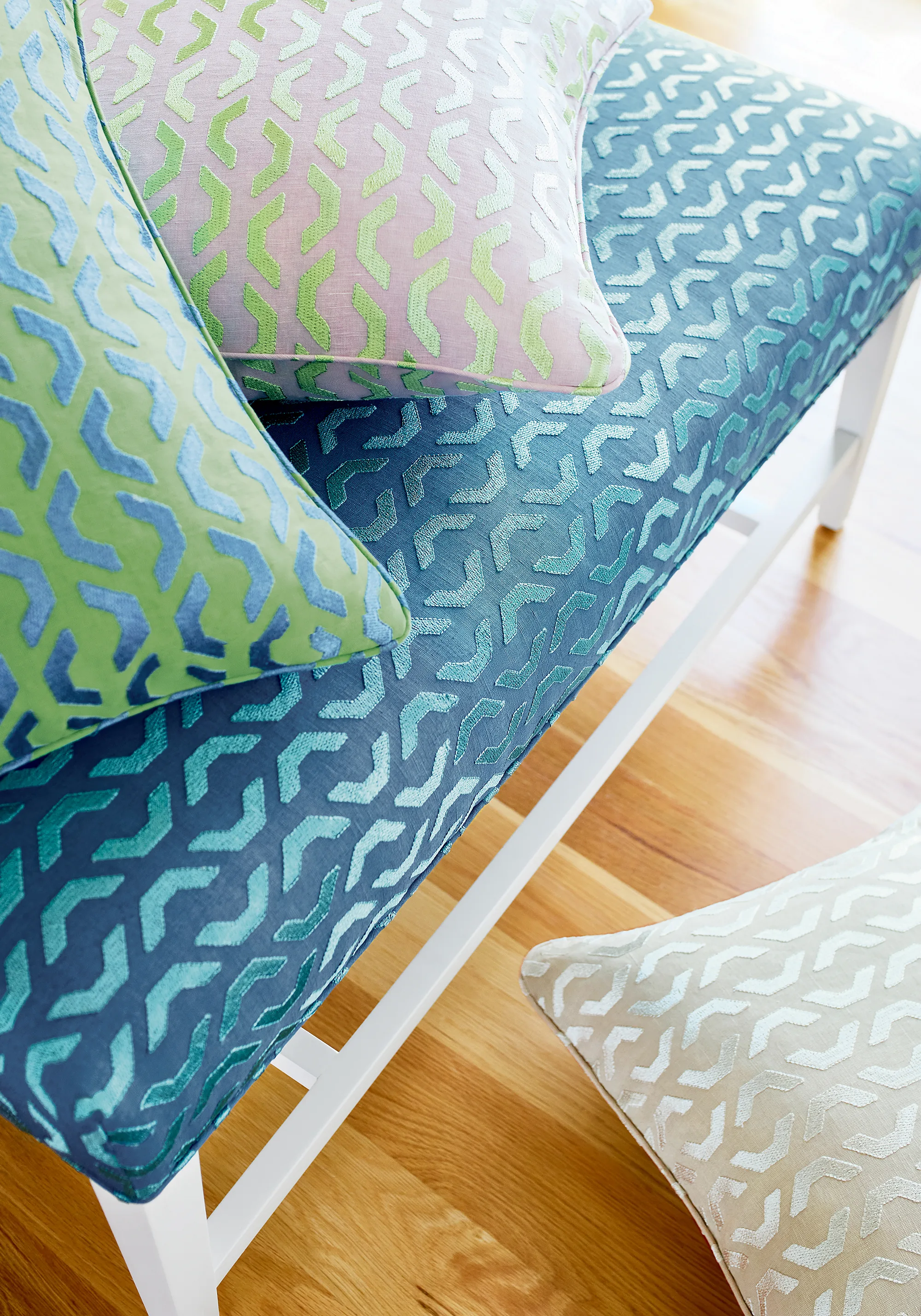 Thibaut Coronado Embroidery in Green (W745047)