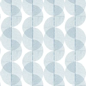 Thibaut Cyclone Embroidery in Ocean (FWW8256)