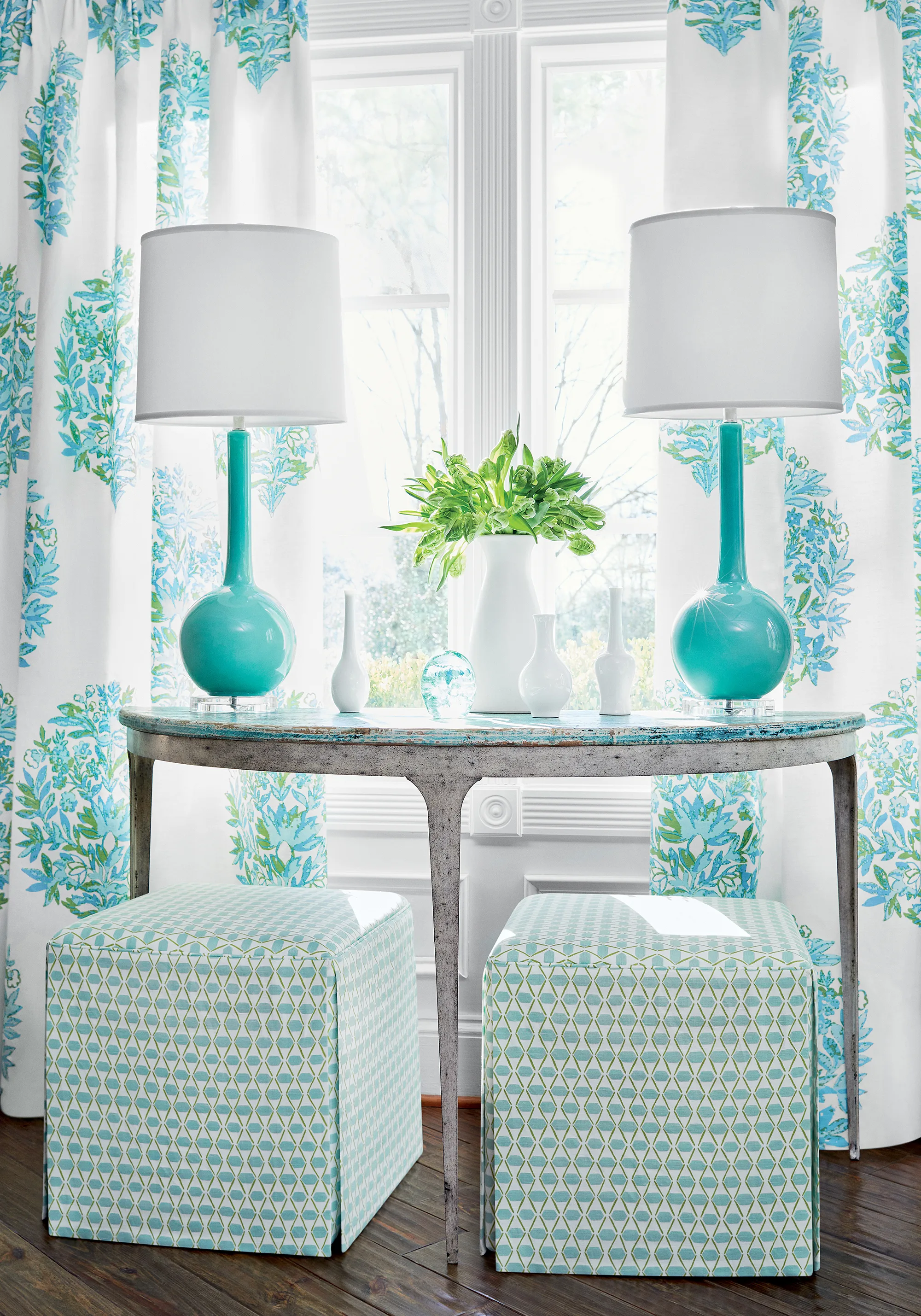 Thibaut Denver in Spa Blue and Green (F914328)