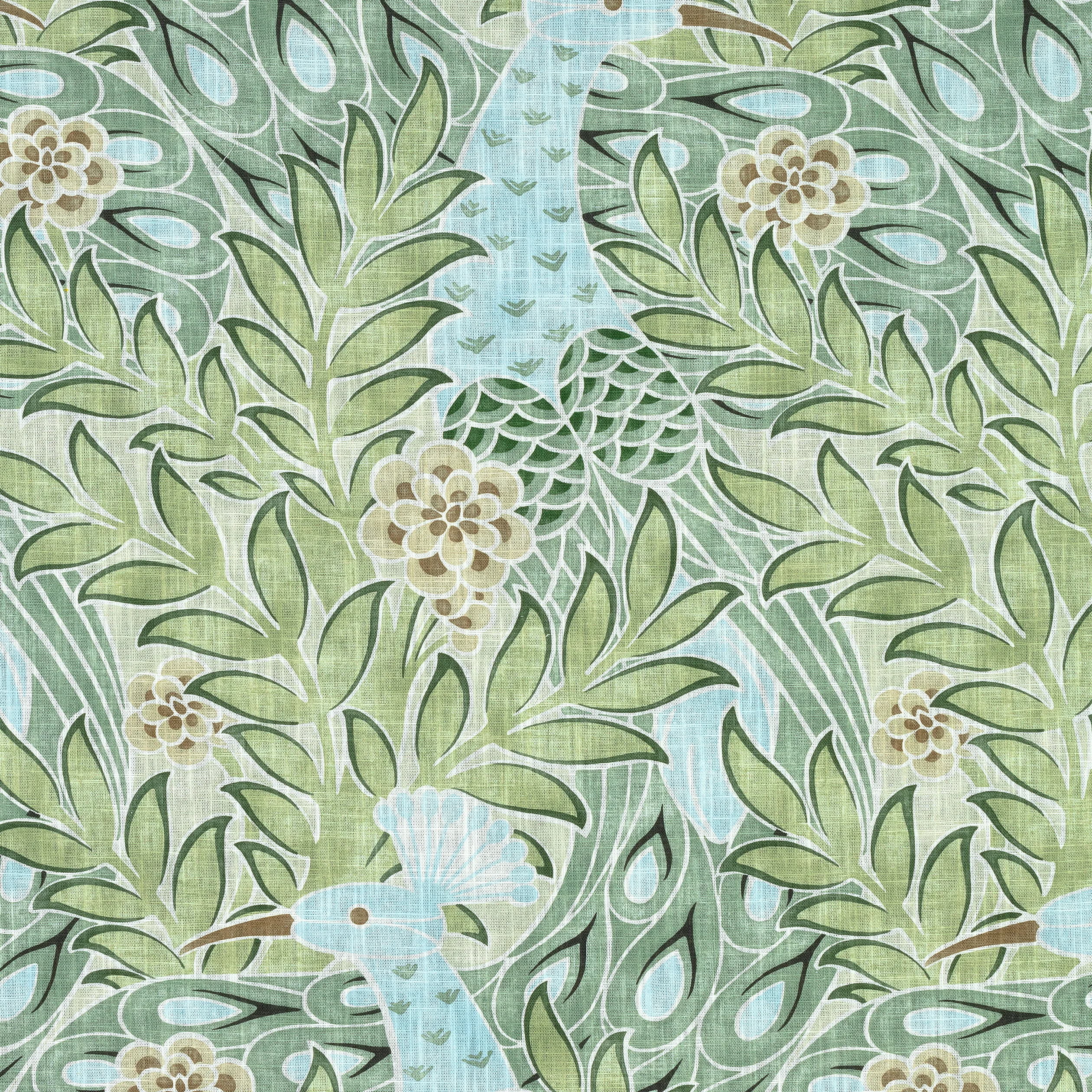 F92922 | Desmond – Aqua and Green