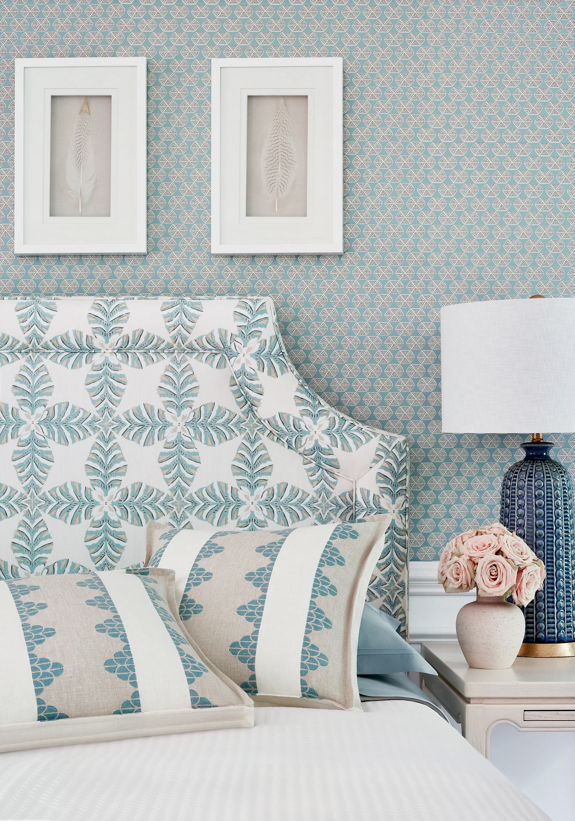 Thibaut Dhara Stripe in Aqua (F92941)