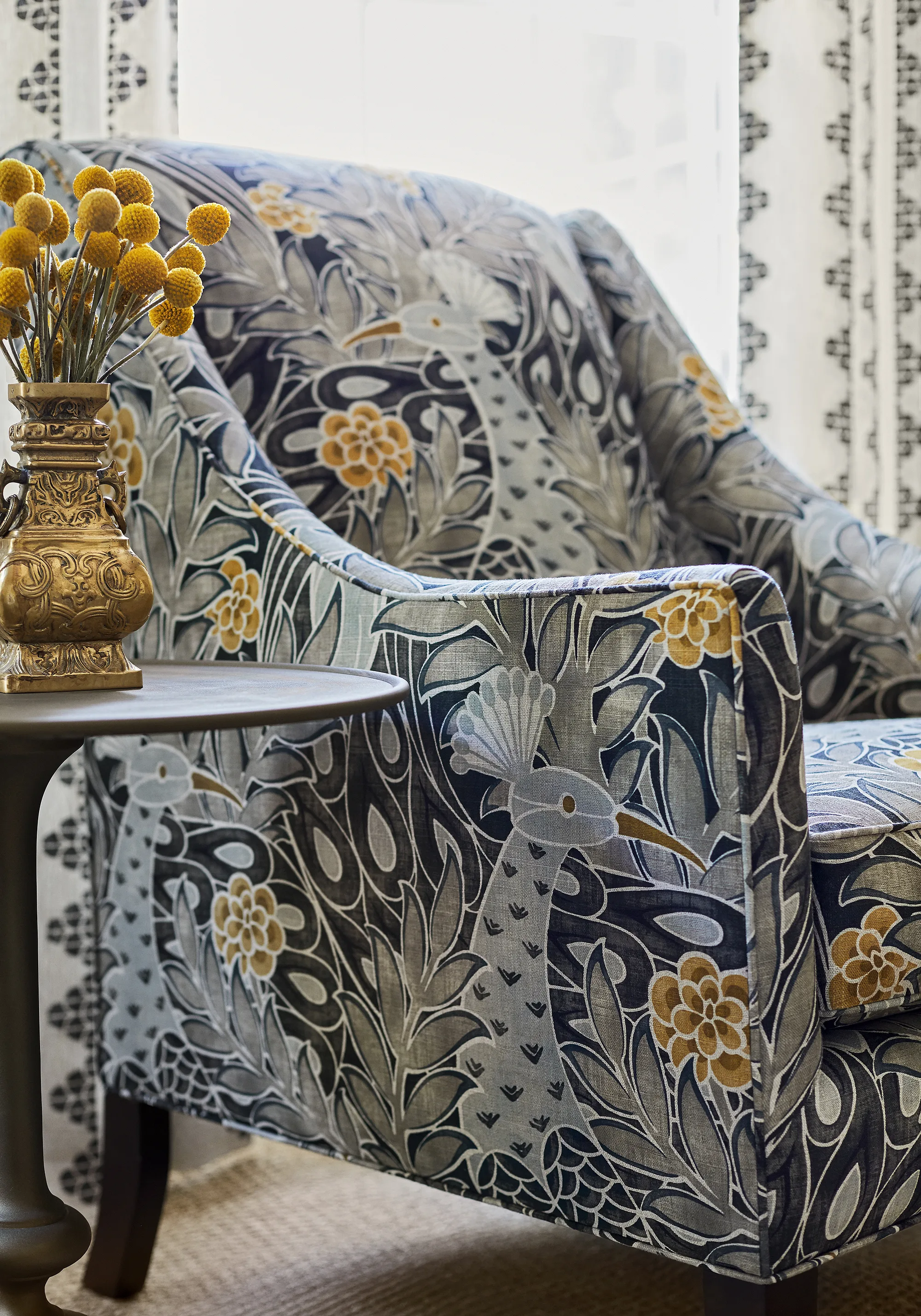 Thibaut Dhara Stripe in Beige and Black (F92939)