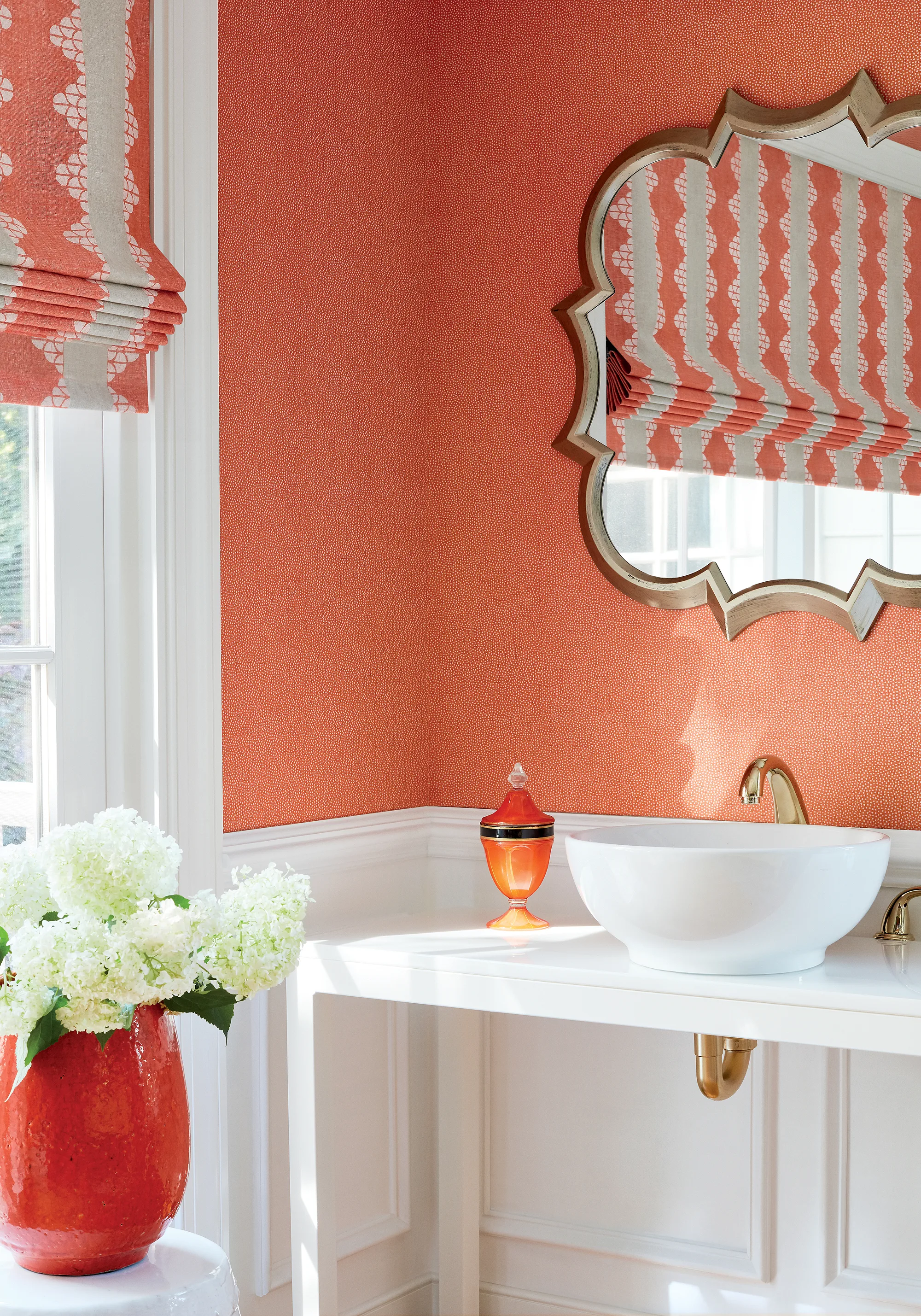Thibaut Dhara Stripe in Orange (F92936)