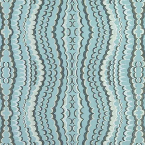 Thibaut Ebru Embroidery in Aqua (W72983)