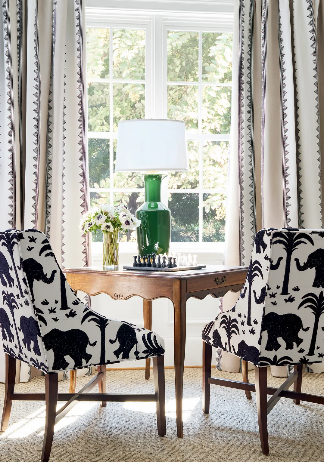 Thibaut Elephant Velvet in Black (W716202)