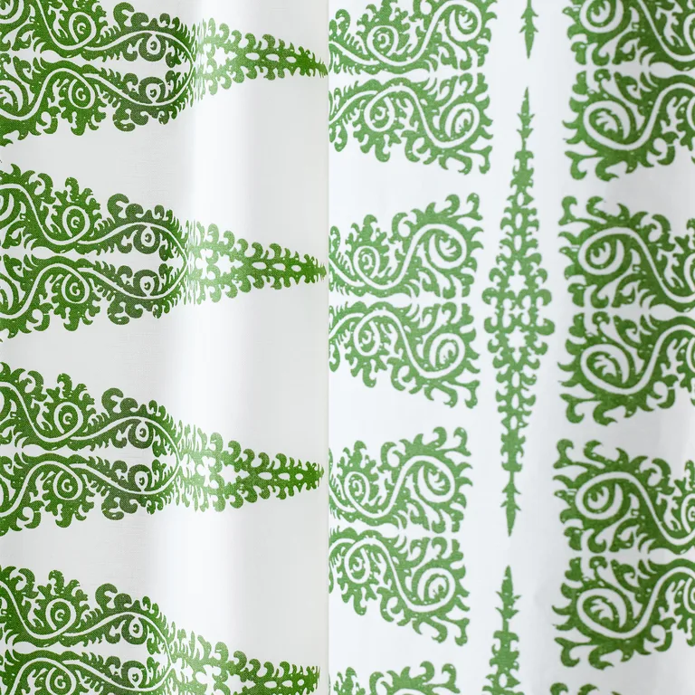 Anna French Ellery Stripe in Kelly on White (AF24546)
