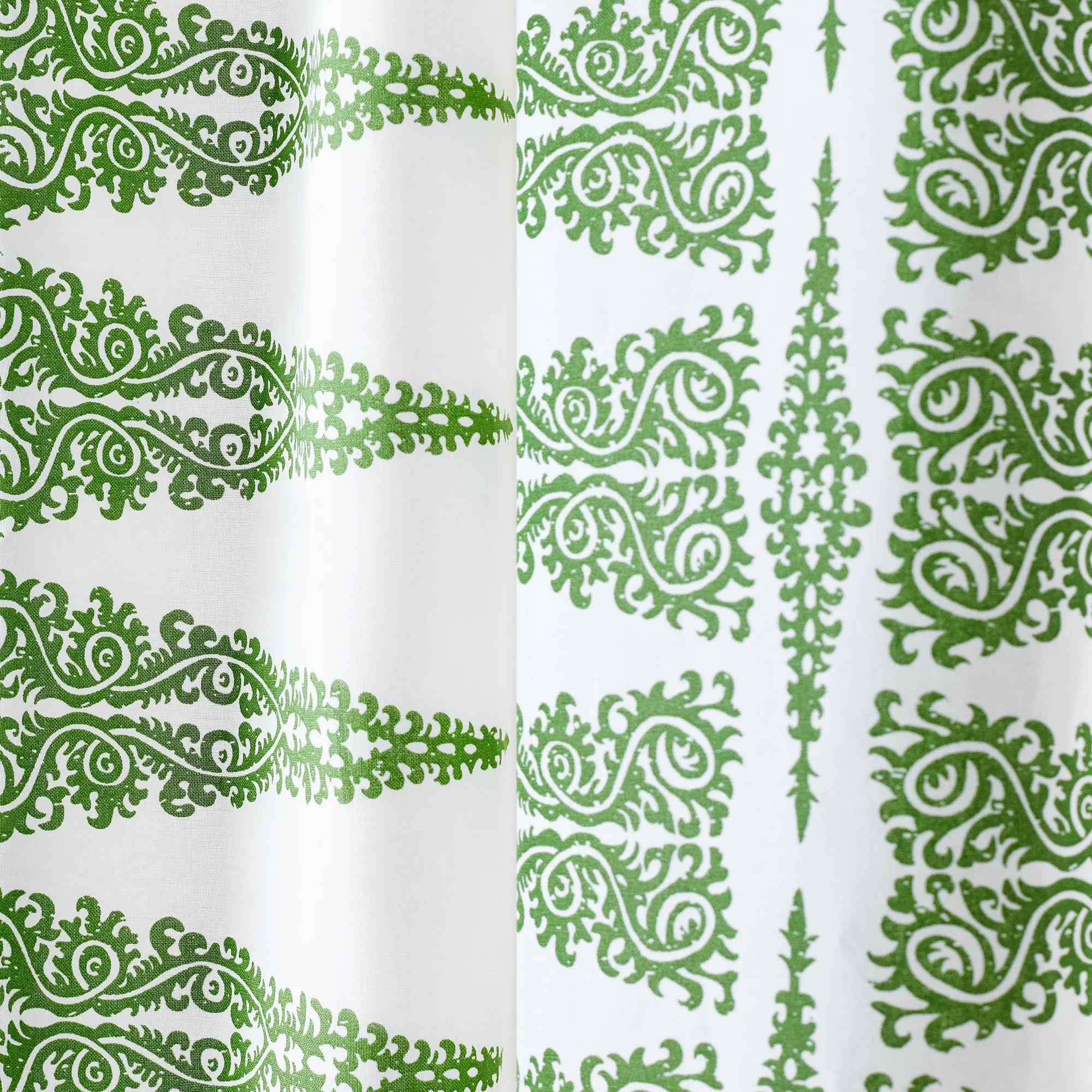 Anna French Ellery Stripe in Kelly on White (AF24546)