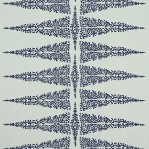 Anna French Ellery Stripe in Navy on Soft Teal (AF24548)