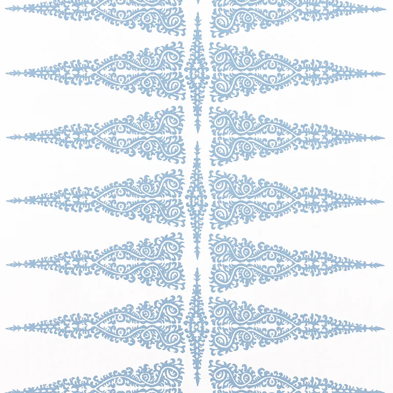 Anna French Ellery Stripe in Sky Blue on White (AF24543)