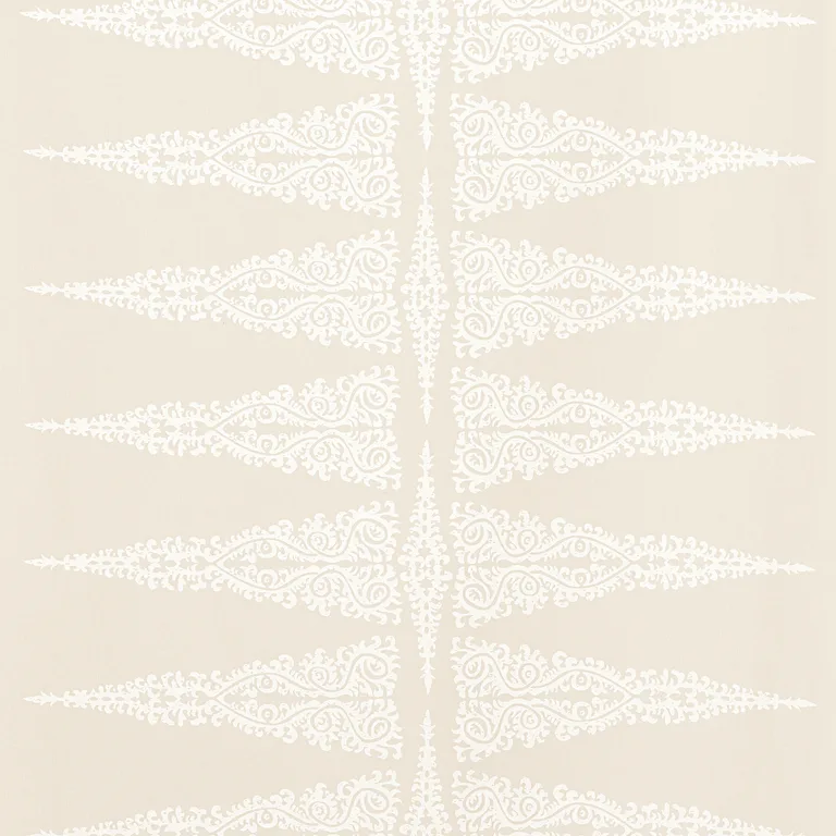 Anna French Ellery Stripe in White on Beige (AF24541)