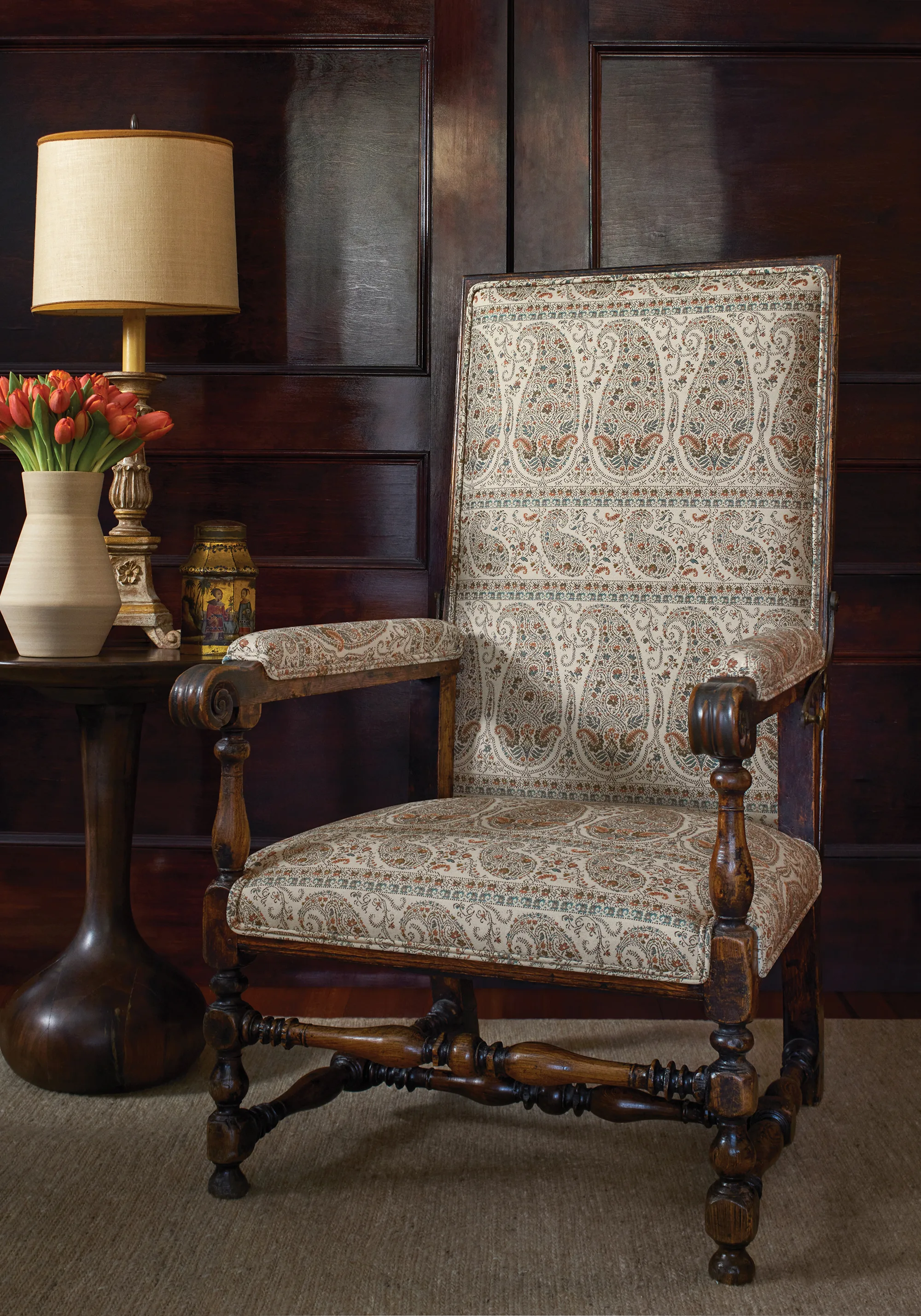 Thibaut Emalin Paisley in Curry (W711332)