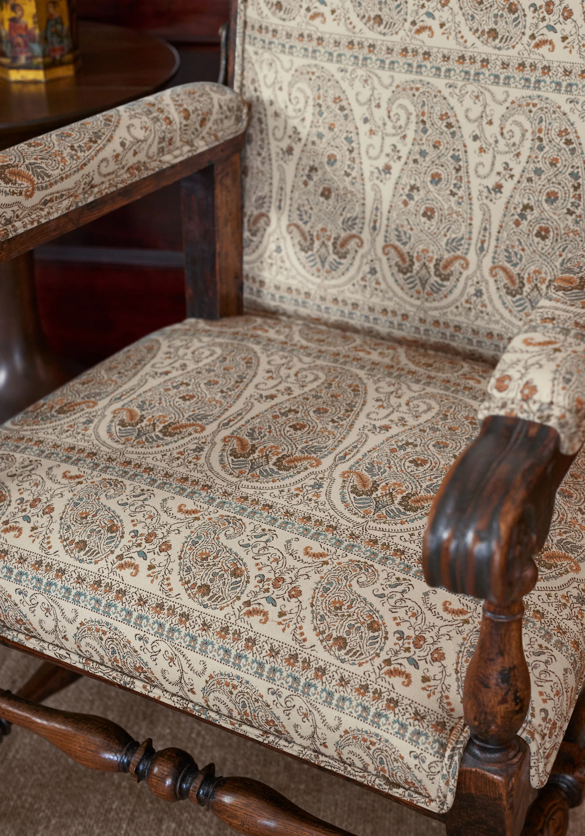 Thibaut Emalin Paisley in Curry (W711332)