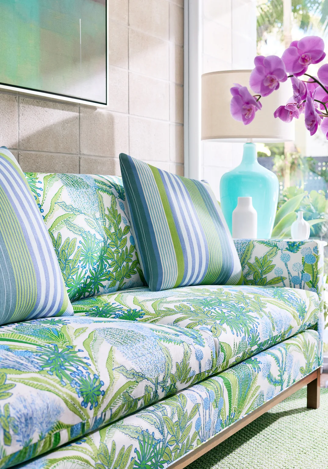 Thibaut Esprit Stripe in Bermuda and Kiwi (W81703)