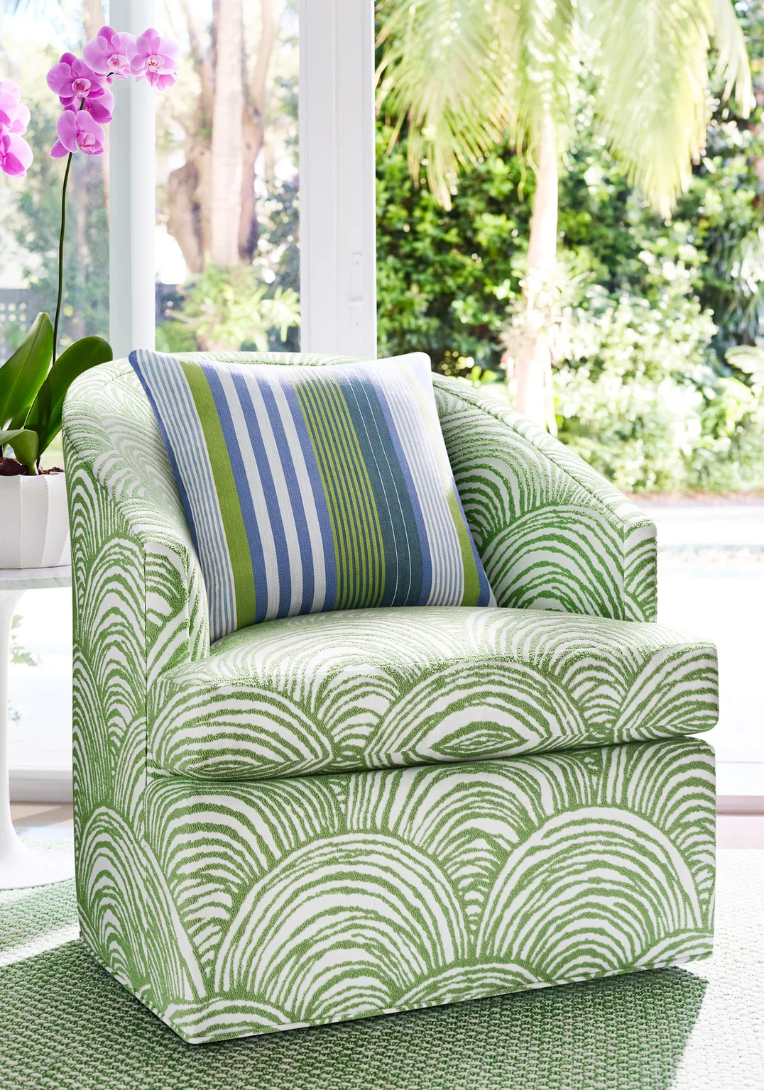 Thibaut Esprit Stripe in Bermuda and Kiwi (W81703)