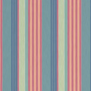 Thibaut Esprit Stripe in Cornflower and Peony (W81700)