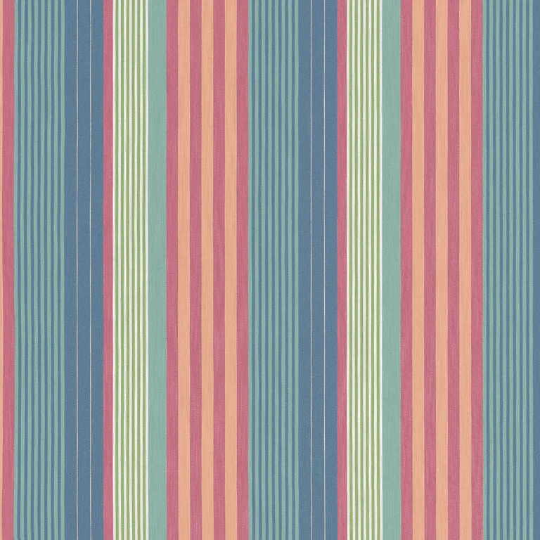 Thibaut Esprit Stripe in Cornflower and Peony (W81700)